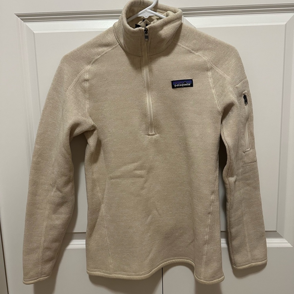 Patagonia Cream Quarter-Zip Pullover